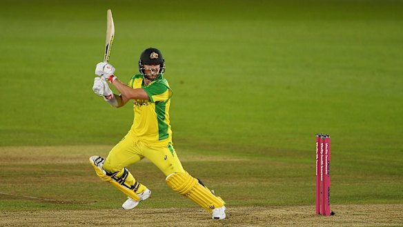 David Warner hits out during Australia's tour of England.