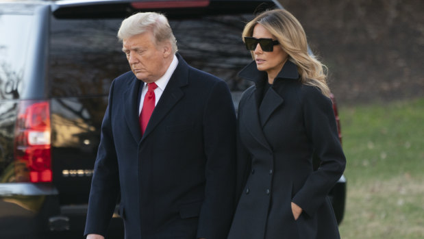 Trying times: US President Donald Trump and First Lady Melania Trump.