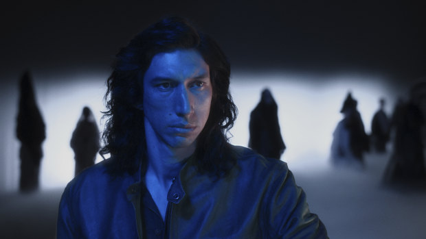 Adam Driver as Henry McHenry  in a scene from the Leos Carax film Annette. 