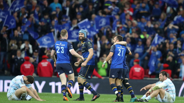 Making an impact: Fardy in action for Leinster. 