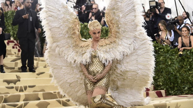 Katy Perry has taken inspiration from her angelic Met Gala costume and reached out to Taylor Swift