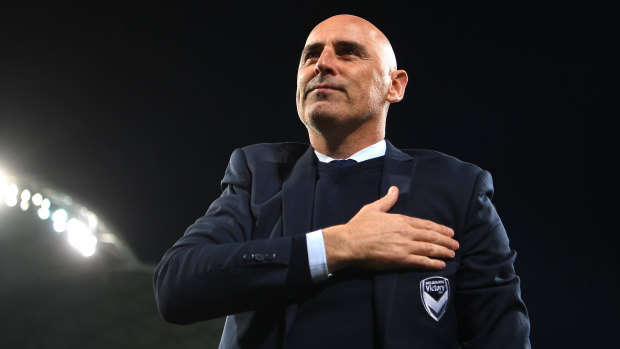 Victory, heart and soul: Kevin Muscat says farewell on Wednesday night.