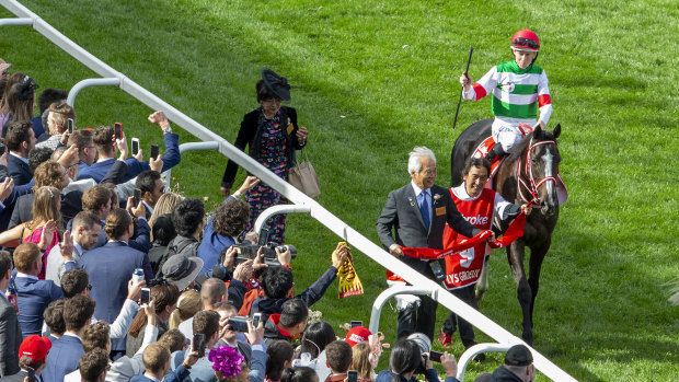 Fewer than 25,000 punters were on hand to see Lys Gracieux's Cox Plate win.