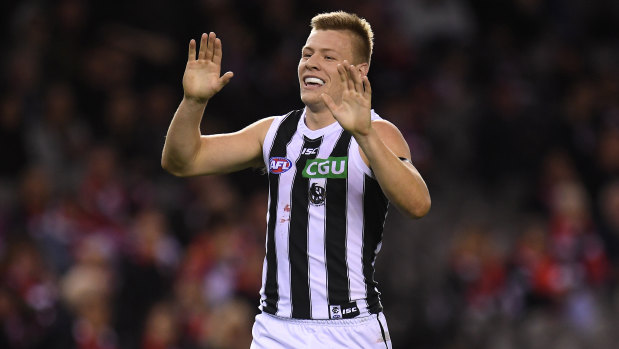 Collingwood star Jordan De Goey will remain at the club until 2010. 