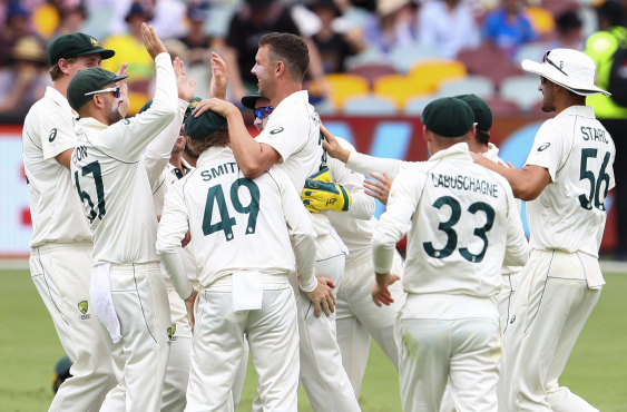 Josh Hazlewood was the star of the show on day three.