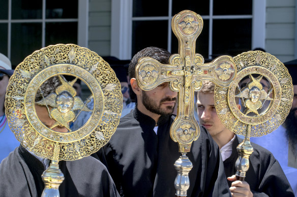 The Greek Orthodox Blessing of the Waters celebration is held every year at Port Phillip Bay.