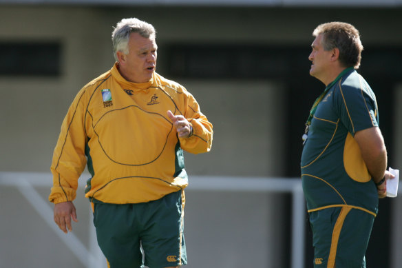 Former Wallabies coach John Connolly at the 2007 World Cup in France