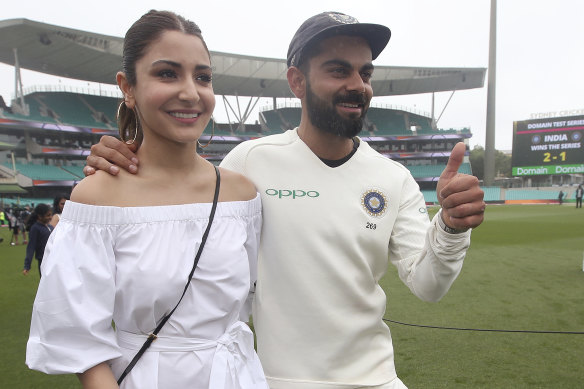 Virat Kohli is returning home after the first Test to be with his wife, Anushka Sharma, who is due to give birth to their first child in January.