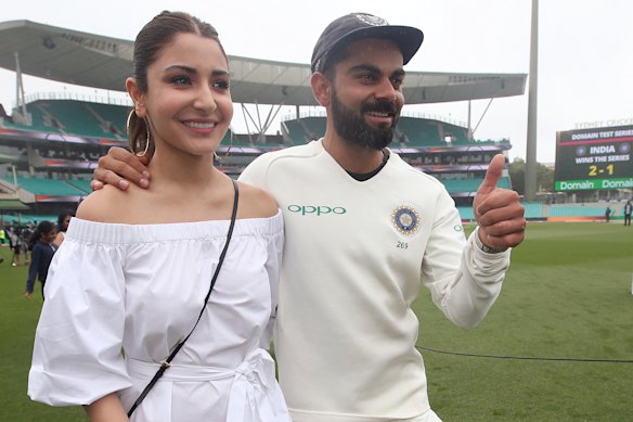Virat Kohli is returning home after the first Test to be with his wife, Anushka Sharma, who is due to give birth to their first child in January.