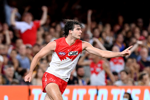 Logan McDonald looms as a star of the future for the Sydney Swans.