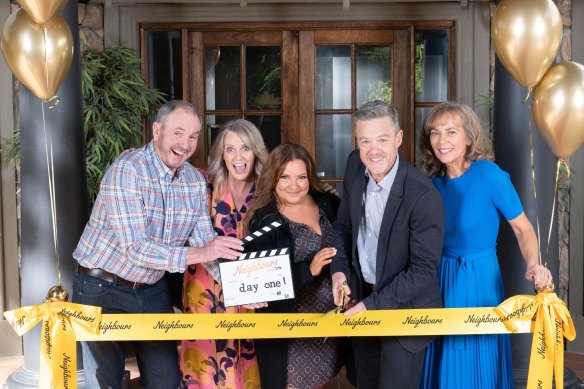 Filming for the rebooted Neighbours began on April 17.
