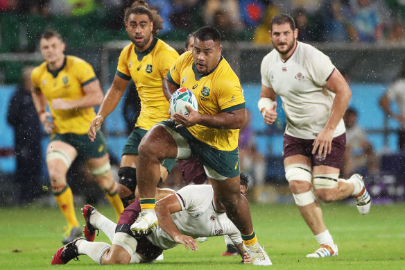 Tupou gave a glimpse of why he is the highest-paid prop in Australian history.