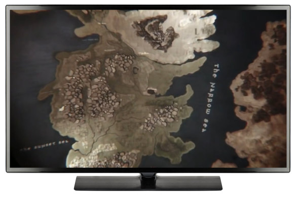 Game of Thrones: the intricate 3D map points to the action in each episode.