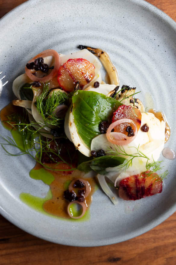 Fennel and blood orange salad.