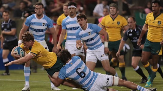 Wallabies rally from brink of humiliation to sneak home against Pumas