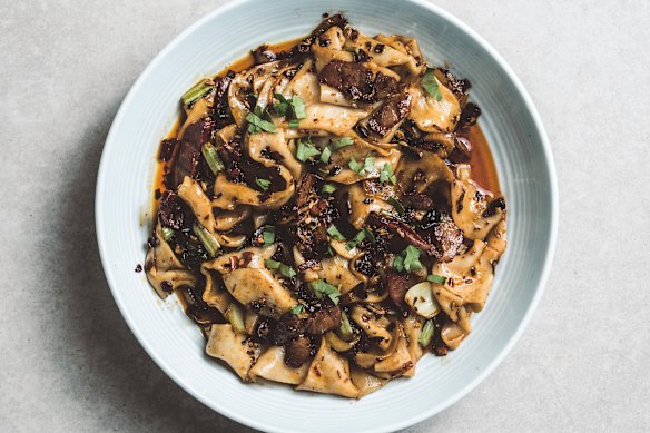 Brendan Pang’s biang biang noodles with spicy cumin lamb