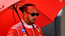 Lewis Hamilton in the paddock ahead of the Austrian Grand Prix.