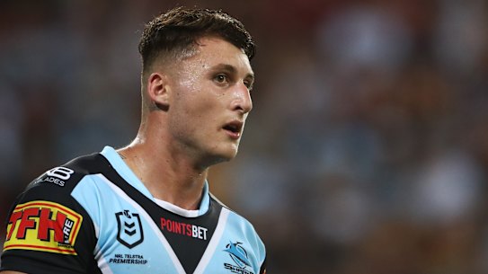Embattled Cronulla star Bronson Xerri.