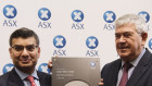 Jupiter Mines chairman Brian Gilbertson and CEO Priyank Thapliyal at its ASX listing ceremony in 2018. 