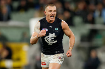 Blues skipper Patrick Cripps is yet to play finals.