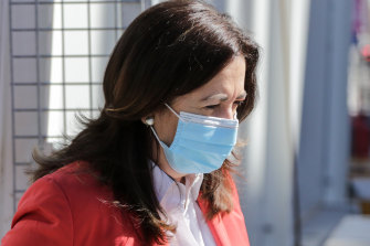 Queensland Premier Annastacia Palaszczuk has come under fire for questioning the national reopening plan. 