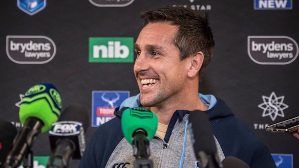 Newcastle Knights player Mitchell Pearce.