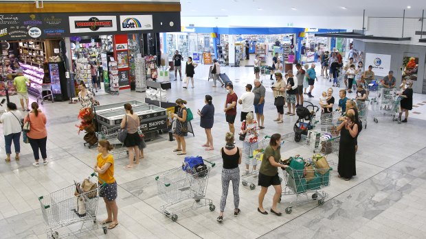 Foot traffic has increased across shopping centres, but Manning said people want to get in and out quickly. 