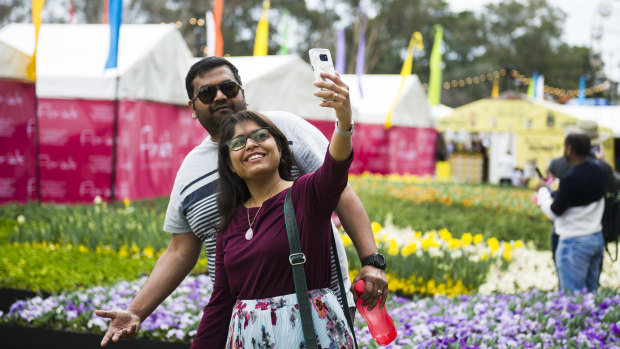 Floriade has helped a boost in ACT tourist numbers.