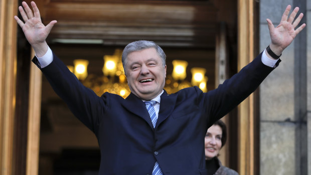 Outgoing Ukrainian President Petro Poroshenko.