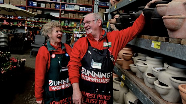 Bunnings has a reputation for offering jobs to older people.
