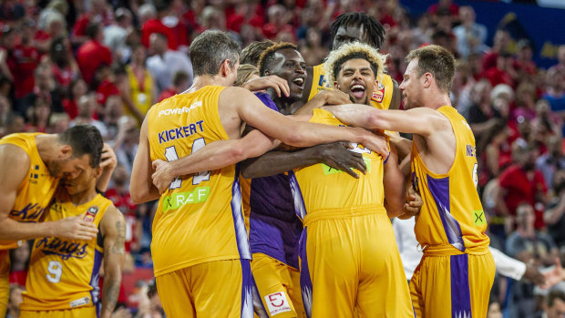 All in: A last ditch comeback win over league leaders Perth Wildcats was a massive confidence boost for Sydney.