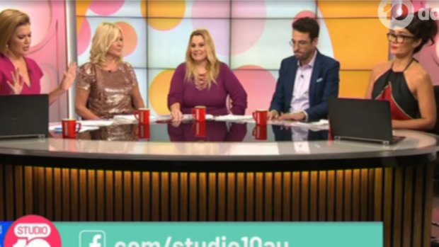 The debate raged on Studio 10 between Kerri-Anne Kennerley and panellist Yumi Stynes. 