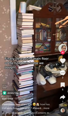 The property during the cleanout. 