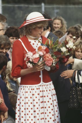 Princess Diana, winning hearts during her first tour of Australia, in 1983.