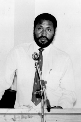 Chris Haiveta in 1995. Haiveta was described as a "lickspittle" of former PNG leader, Sir Julius Chan.