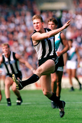 Nathan Buckley in action.