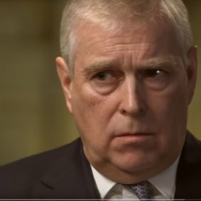 Prince Andrew during his infamous BBC interview in November.