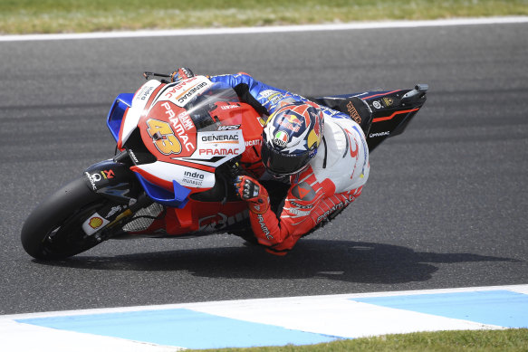 Jack Miller in action during free practice. 