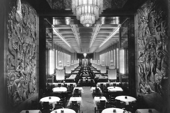 The dining rooms were designed to replicate all the splendour and luxury that could be found back in France.