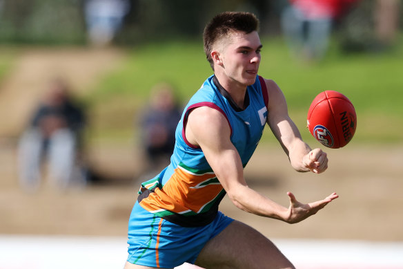 Tasmanian midfielder Colby McKercher.