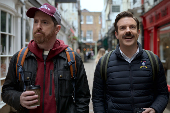 The friendship between Coach Beard (Brendan Hunt) and Ted (Jason Sudeikis) is a key plank of Ted Lasso. 