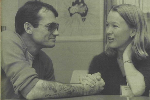 Gabrielle Carey had a relationship with long-term prison inmate Terry Haley, seen here in 1984. 