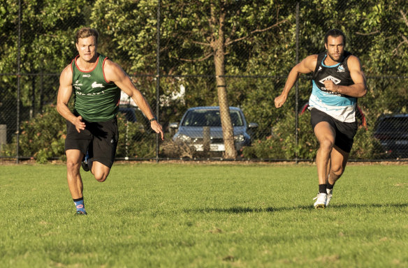 Toby Rudolf is good mates with Souths players, including former housemate Liam Knight.