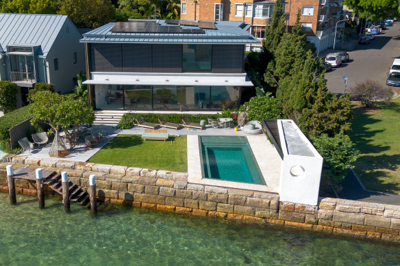 The newly built house on the Darling Point waterfront is listed for $70 million.