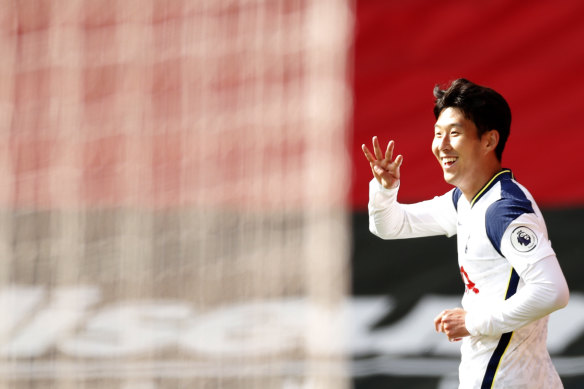 Son Heung-min scored four for Spurs.