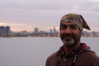 I meet Mohit atop the deck of the Spirit of Queensland at dawn as it docks in Melbourne. 
