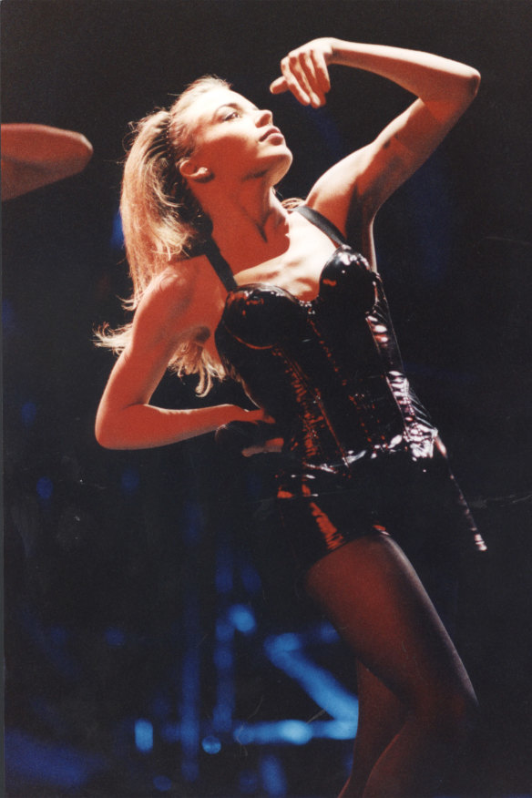 Kylie performing in 1991, the year Let’s Get To It was released.