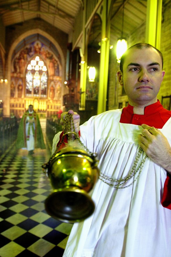 The interior of Christ Church St Lawrence.