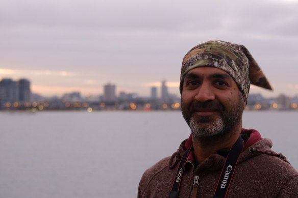 I meet Mohit atop the deck of the Spirit of Tasmania at dawn as it docks in Melbourne. 