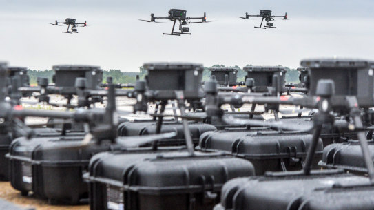 Drones purchased for the Ukraine army. Australia will send a further $33 million worth of drones to help with the war effort.